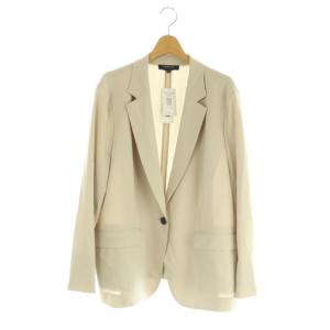 カトレアジャージ テーラードジャケット 1B ストレッチ 大きいサイズ 50 ベージュ /MY OS