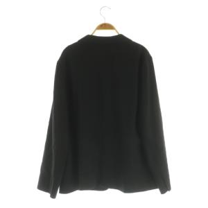 UNTITLED グランウォームジャージ テーラードジャケット 1B 背抜き ストレッチ 大きいサイズ 50 ブラック /MY