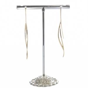 STAR JEWELRY STARJEWELRY WAVE PIERCED EARRINGS ピアス K10 イエローゴールド