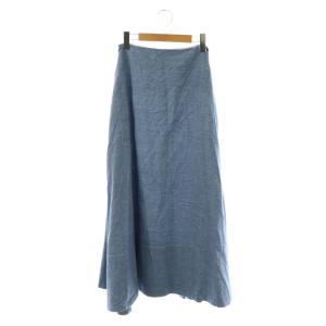 シャンブレーマキシフレアスカート ロング 00 ブルー /DF OS