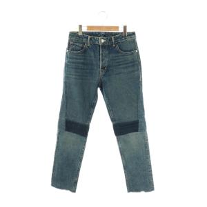 パッチワークカットオフデニムパンツ 27 インディゴブルー