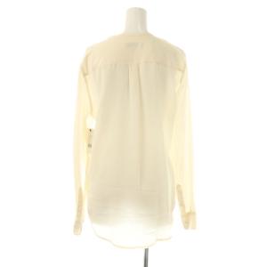 EQUIPMENT シルク フラワーエンブロイダリーブラウス 長袖 XS アイボリー /AT OS