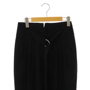 CYCLAS ベルテッドタックワイドパンツ 36 黒 ブラック /NR OS