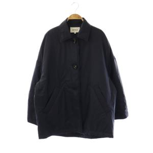 ライトタフタ Padding コクーンコート 中綿 38 紺 /NR OS