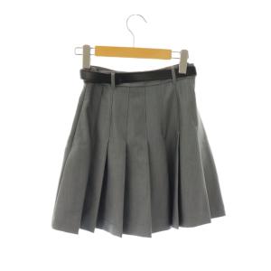 Lily Brown LilyBrown 25SS ベルト付きプリーツスカショーパン ショートパンツ 1 グレー /DO OS
