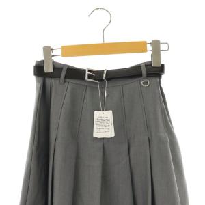 Lily Brown LilyBrown 25SS ベルト付きプリーツスカショーパン ショートパンツ 1 グレー /DO OS