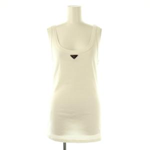 39546X リブニット ジャージー タンクトップ 38 ホワイト