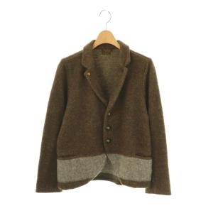 コットン ジャケット シングル S カーキ ブラウン /HK OS