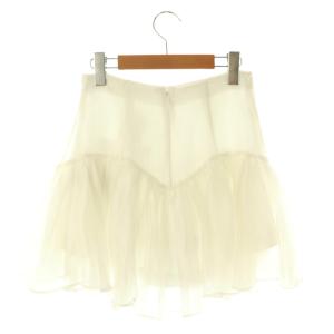 SNIDEL 24AW オーガンフリルショーパン ショートパンツ タック 0 白 ホワイト /AT OS SH