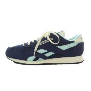 CLASSIC NYLON クラシックナイロン スニーカー シューズ 28.5cm ネイビー 水色 28.5cm