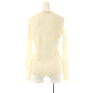 Drawer 18G カシミヤシルク混リブクルーネックニット プルオーバー 1 オフホワイト /DF OS SH