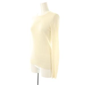 Drawer 18G カシミヤシルク混リブクルーネックニット プルオーバー 1 オフホワイト /DF OS SH