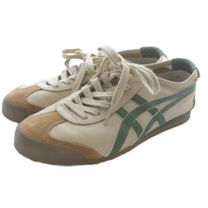 Onitsuka Tiger MEXICO 66 SD BEIGE GREEN スニーカー 24.5cm ベージュ 緑 グリーン /SR