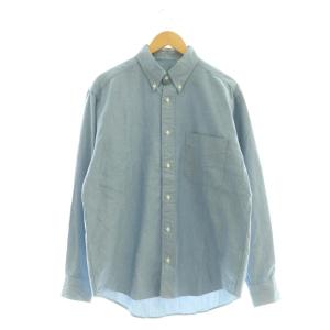 BD L/Sシャツ ボタンダウン 38 青 /CX OS AD