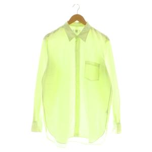 Suvin Reguler collar Shirtsレギュラーカラーシャツ 2 黄緑 ライトグリーン