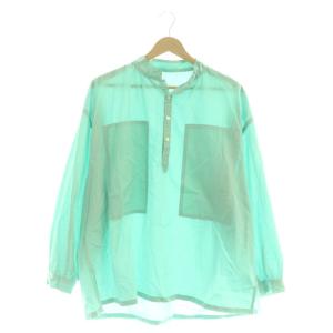 STAND COLLAR LONG SMOCK SHIRTシャツ 2 ミントグリーン /CX OS AD