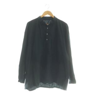 STAND COLLAR LONG SMOCK SHIRTシャツ 2 紺 /CX OS AD