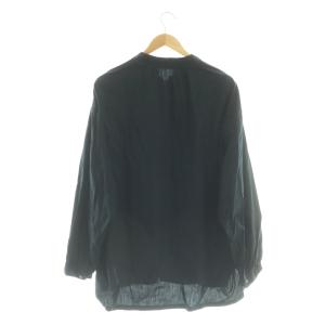Porter Classic STAND COLLAR LONG SMOCK SHIRTシャツ 2 紺 /CX OS AD