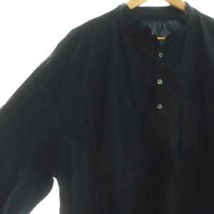 Porter Classic STAND COLLAR LONG SMOCK SHIRTシャツ 2 紺 /CX OS AD