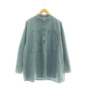 CANNERY ROW DENIM SMOCK SHIRT 2 ブルー