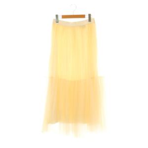 チュールティアードスカート 36 アイボリー /DO OS