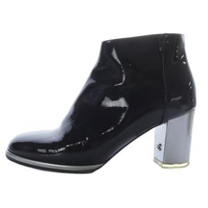ブーティ ココマーク パテントレザー 37.5C ブラック G30263