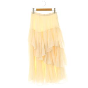 24AW ボリュームティアードスカート プリーツ フレア 0 アイボリー /CX OS