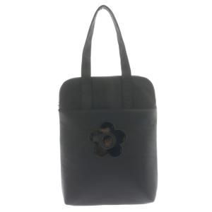 シンプルナイロンデイジー PCバッグ トート ビジネス 黒 ブラック /SS OS