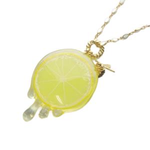 ハチ ト ミツ ト レモン ネックレス ペンダント ゴールド色 黄色 イエロー /SR