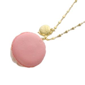 Q-POT セーラームーン クリスタルスターマカロン ネックレス ピンク ゴールド色 /SR