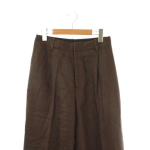 Deuxieme Classe 23SS Dashingly リネンパンツ 34 ブラウン /DO OS