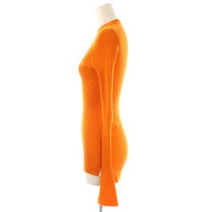 nagonstans クルーネックリブニット カットソー プルオーバー M オレンジ /CX OS