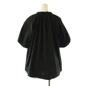 TOMORROWLAND collection 23SS ストレッチブロード パフスリーブブラウス シャツ プルオーバー 36 黒 /CX OS
