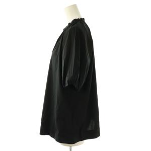 TOMORROWLAND collection 23SS ストレッチブロード パフスリーブブラウス シャツ プルオーバー 36 黒 /CX OS