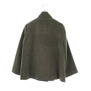 ANAYI アンゴラウール混スタンドカラージャケット ショートコート 38 グレー /DF OS