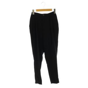 23AW ELASTIC TACK TROUSERS パンツ テーパード タック 36 ブラック /DF