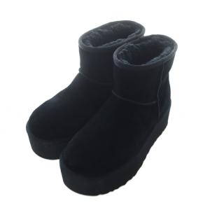 UGG australia Classic Mini Platform ショートブーツ 厚底 US7 24cm 黒 ブラック 1134991