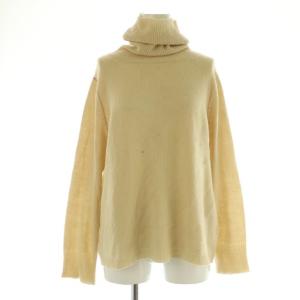カシミヤシルクタートルネックニット セーター 長袖 ベージュ /MY OS SH