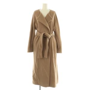 ウールカシミアコート ロング ラップ F ブラウン /MY OS SH