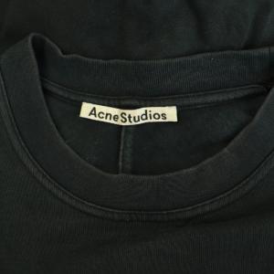 Acne Studios PATRI HVY INT サイドスリット カットソー ワンピース ロング 半袖 XS ブラック /MY