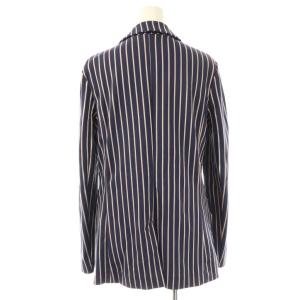 MAX&CO. ストライプ ジャケット パンツ セットアップ テーラード M 紺 ピンク /CX OS