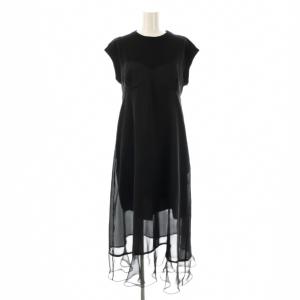 Cotton Jersey Dress ワンピース シアー 1 ブラック