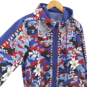 MONCLER HOTAY ジャケット 総柄 ジップアップ 1 ブルー I10911A00162