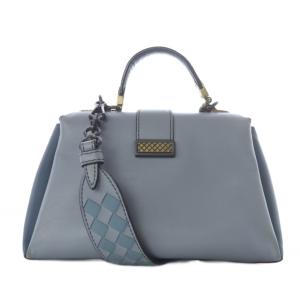 BOTTEGA VENETA PIAZZA MINI バッグ 2way ブルー