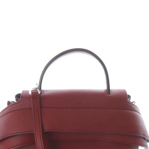TOD'S ウェーブバッグ レザー レッド