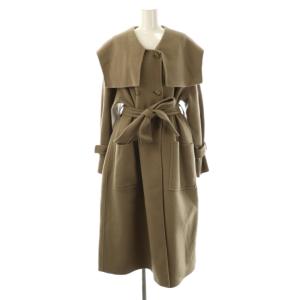 ビッグカラーリバーコート ロング アウター 1 グレー /DF OS