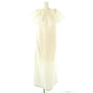 × 柳橋唯 25SS マルチWAYキャミワンピース ロング 36 ホワイト /DF OS