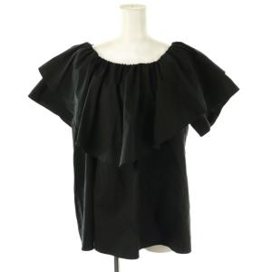25SS フリルオフショルトップ ブラウス 38 ブラック /DF OS