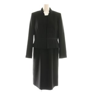 セットアップ ペプラムワンピース ジャケット 11AR ブラック /DO OS