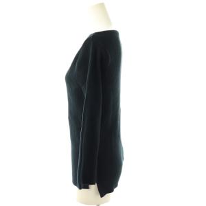 Deuxieme Classe SLIT RIB KNIT PULLOVER ニット カットソー ボートネック ネイビー /DO OS